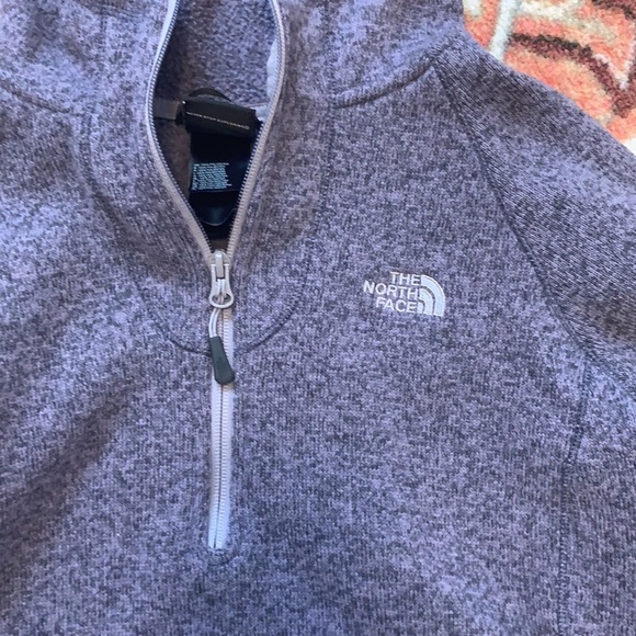 NorthFace Zipper Fleece - Purple Heather - Picture 2 of 8